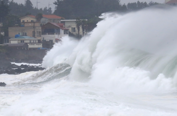 Flights and ferries suspended as Typhoon Maysak hits southern Korea