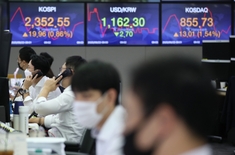 Seoul stocks up for 7th day on US stimulus hopes