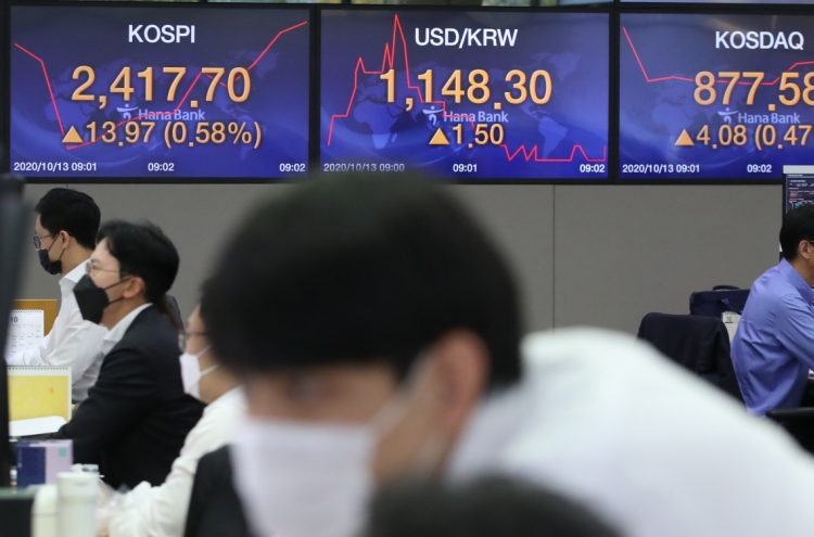 Seoul stocks open higher on soaring US stock