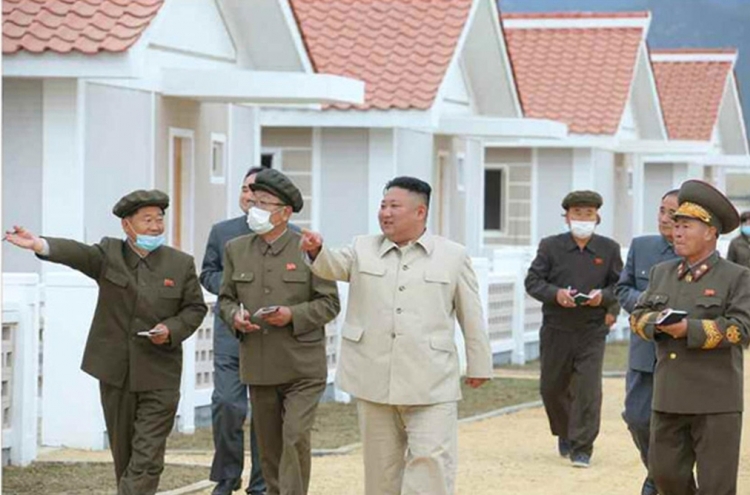 NK leader visits typhoon recovery area again