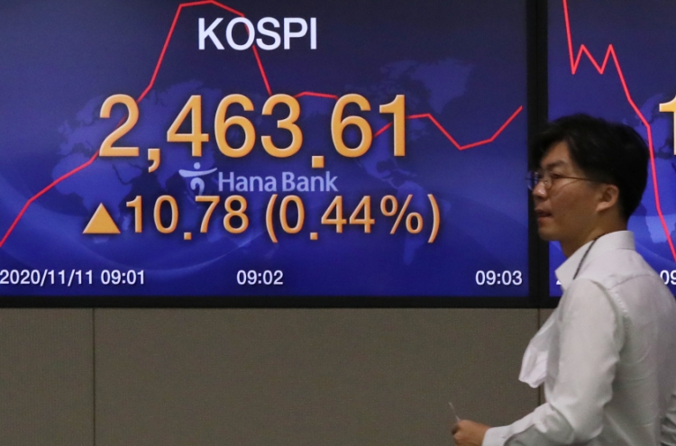 Seoul stocks open higher on vaccine hopes, export increase