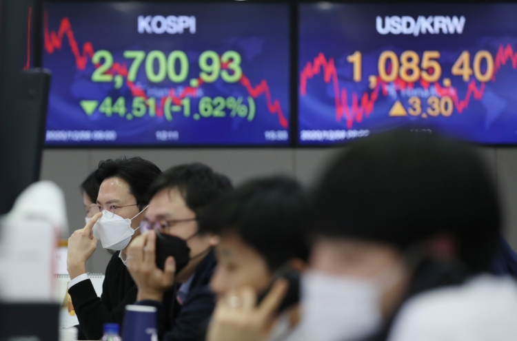 Seoul stocks dip over 1.5% on virus concerns