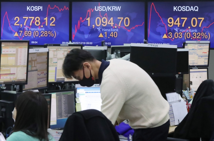 Seoul stocks open tad higher on Wall Street gains