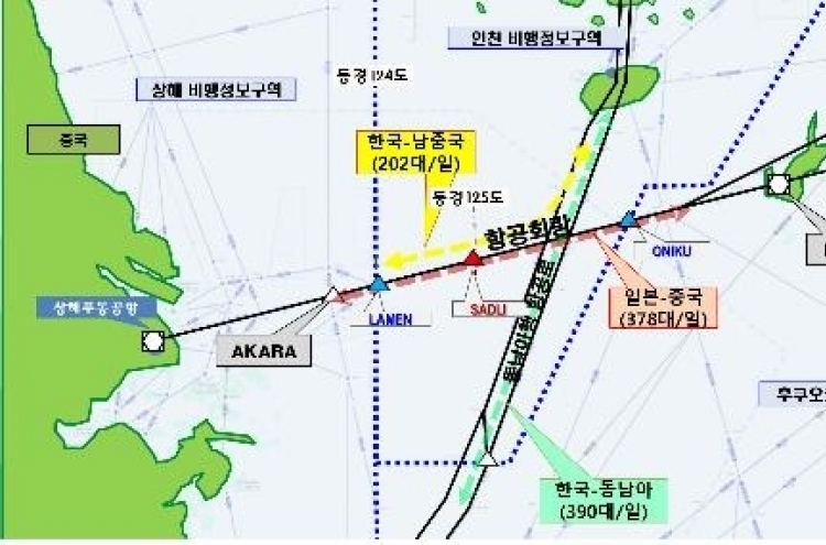 S. Korea reaches air traffic deal with China and Japan