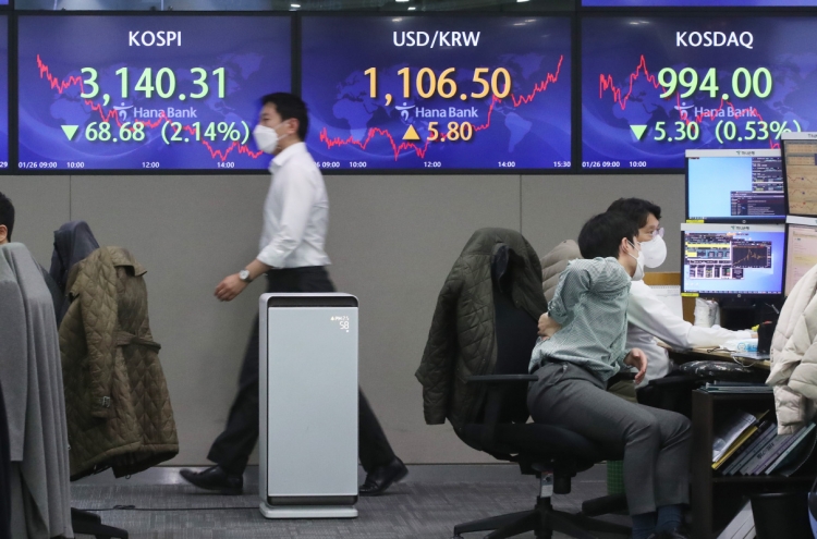 Seoul stocks slump over 2% on profit-taking