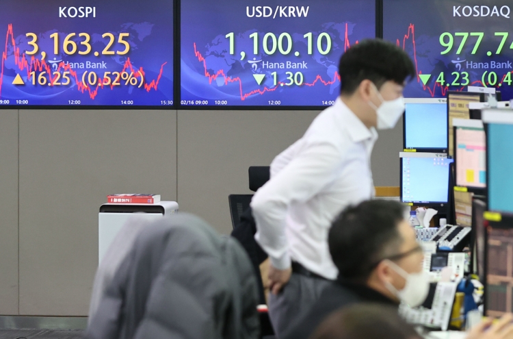 Seoul stocks up for 3rd day on extended foreign buying