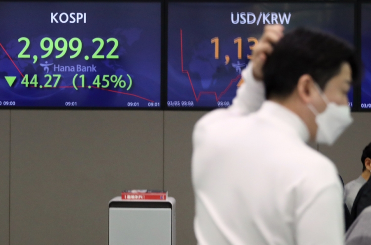 Seoul stocks open lower on inflation concerns