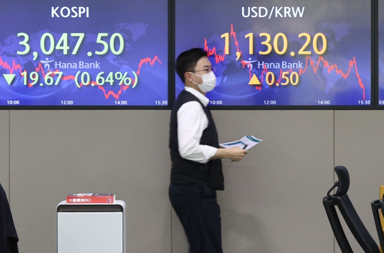 Seoul stocks finish lower ahead of FOMC results