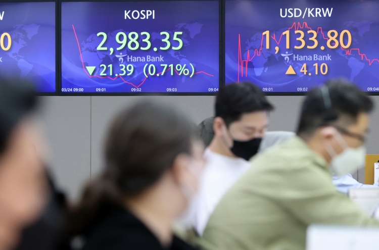 Seoul stocks open lower on inflation doubts