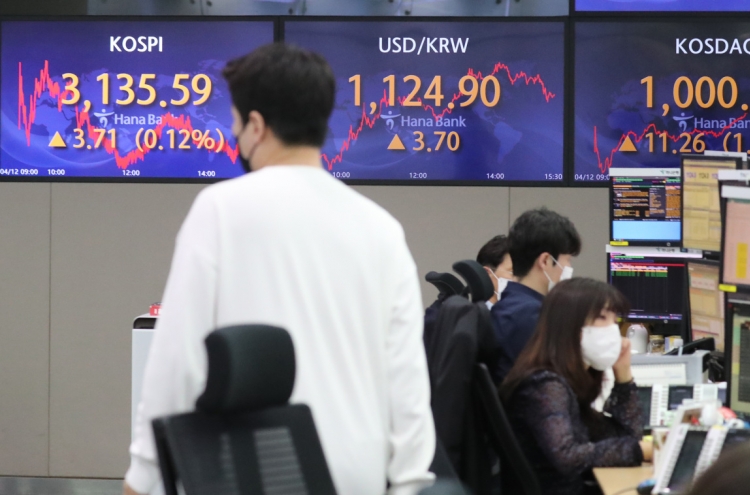 Seoul stocks inch up amid valuation pressure, KOSDAQ closes at 21-year high