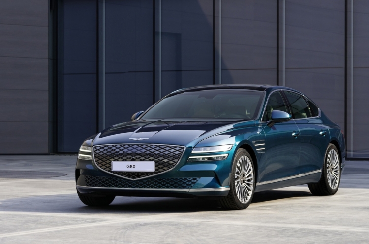 Hyundai Motor Group unveils EV variant of G80 for first time at Shanghai motor show