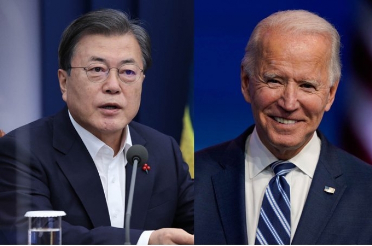 Moon to hold first summit with Biden on May 21: Cheong Wa Dae