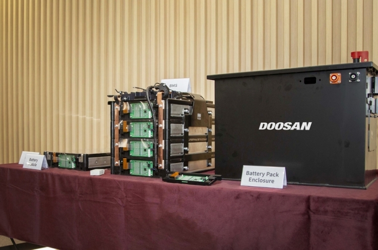 Doosan Infracore releases prototype of battery packs for construction equipment