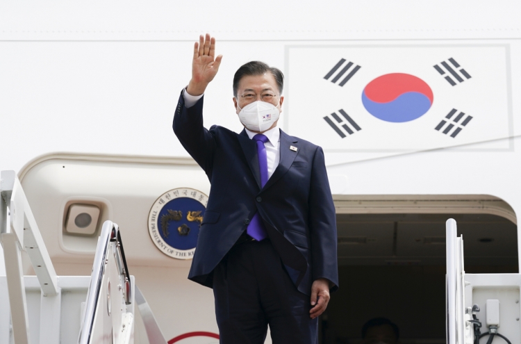 Moon leaves US after visit for summit with Biden