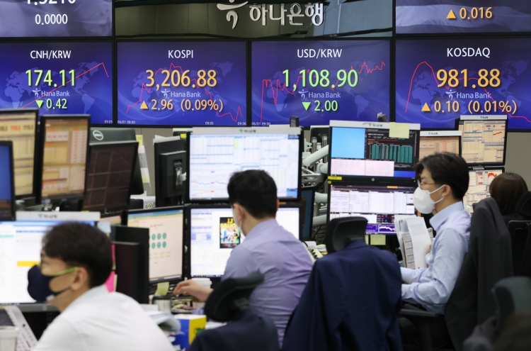 Seoul stocks open nearly flat on inflation woes