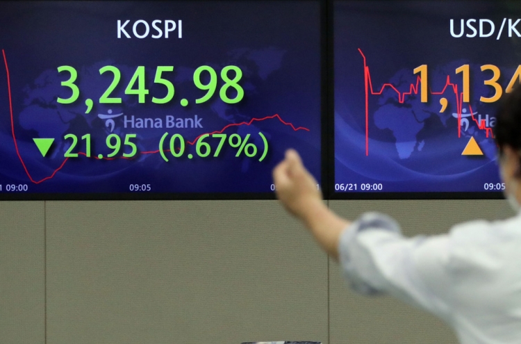 Seoul stocks open lower on Fed's hawkish pivot