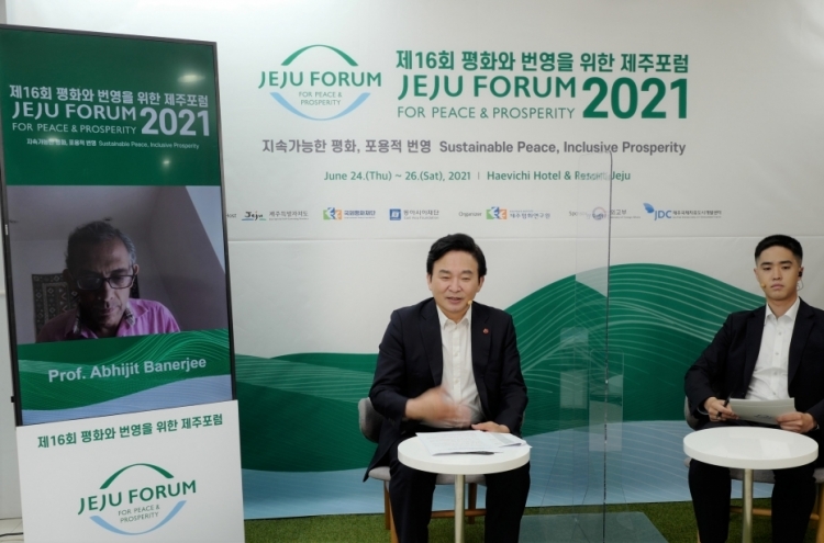 Jeju peace forum opens to discuss climate change, pandemic, sustainable peace