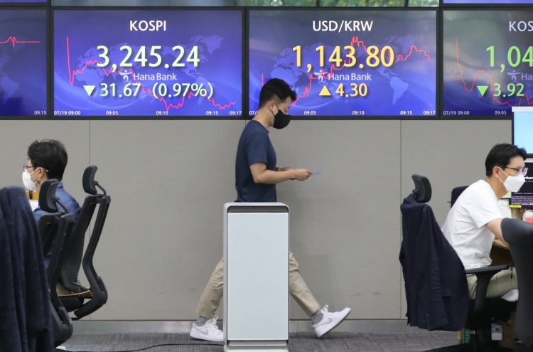 Seoul stocks open steeply lower amid COVID-19 resurgence