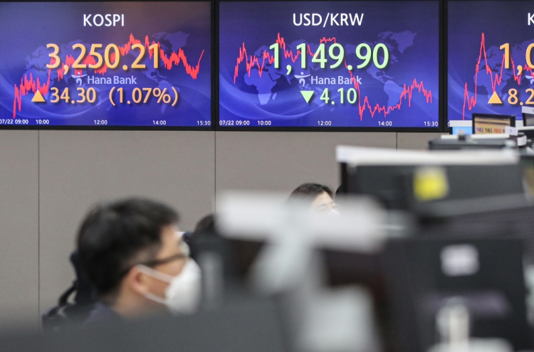 Seoul stocks snap 4-day losing streak on earnings hope