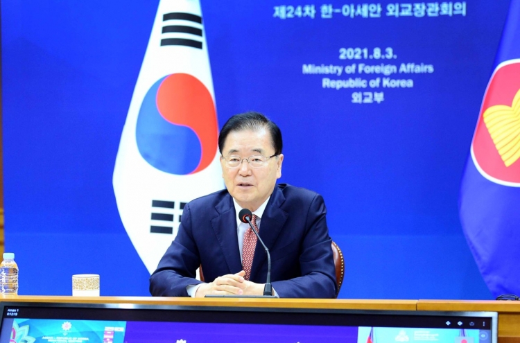 Foreign minister requests ASEAN’s constructive role in Korean peace process