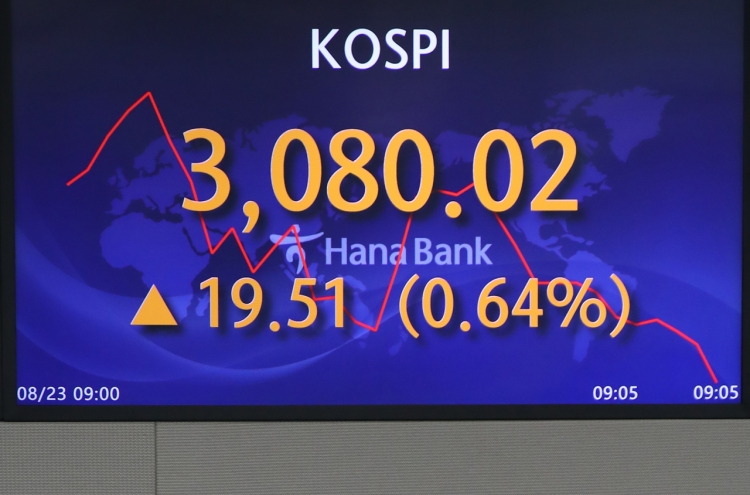 Seoul stocks snap 3-day winning streak on BOK's rate hike