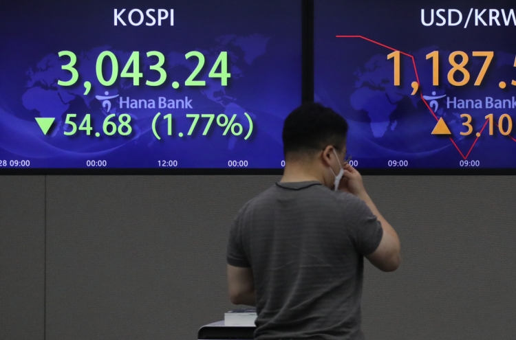 Seoul stocks open steeply lower on US stock plunge