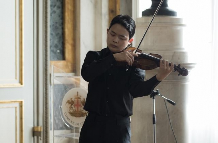 Violinist Chung Nu-rie wins 2nd prize at Paganini Competition