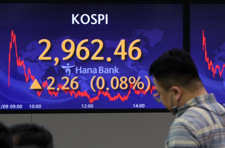 Seoul stocks inch up on institutional buying