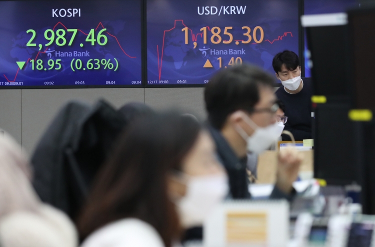 Seoul stocks open lower on US tech fall