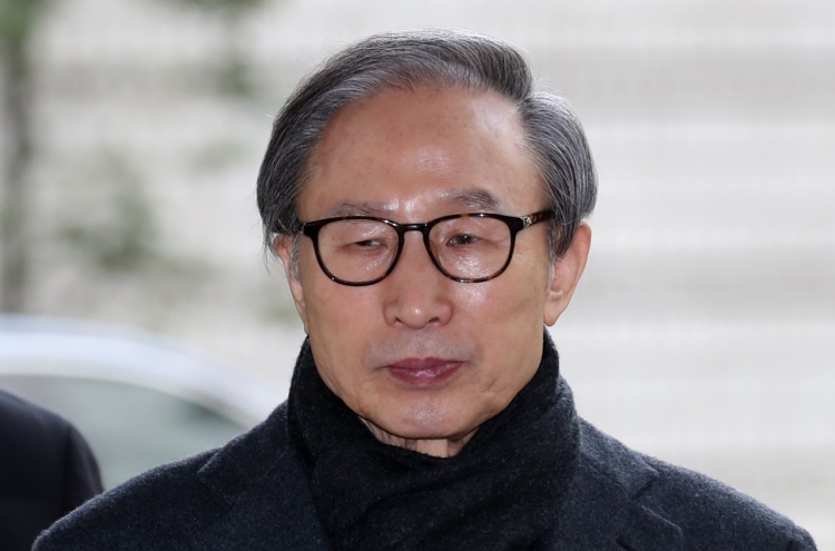 Jailed ex-President Lee Myung-bak admitted to hospital for chronic illness