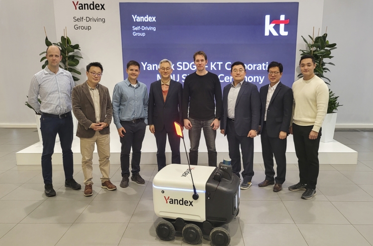 KT teams up with Russia’s Yandex to debut delivery robots