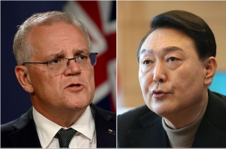 President-elect Yoon has phone conversation with Australian PM