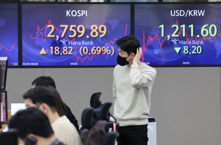 Seoul stocks up for 2nd day on hope for Ukraine-Russia peace talks