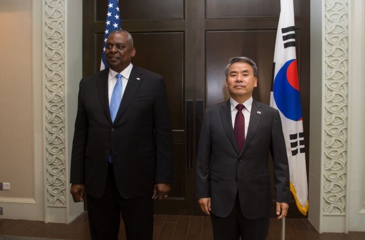 S. Korean, US defense chiefs to discuss alliance deterrence, readiness against N. Korea threats