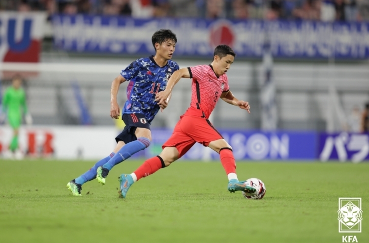 Korea lose to Japan to finish runner-up at men's E. Asian football tournament