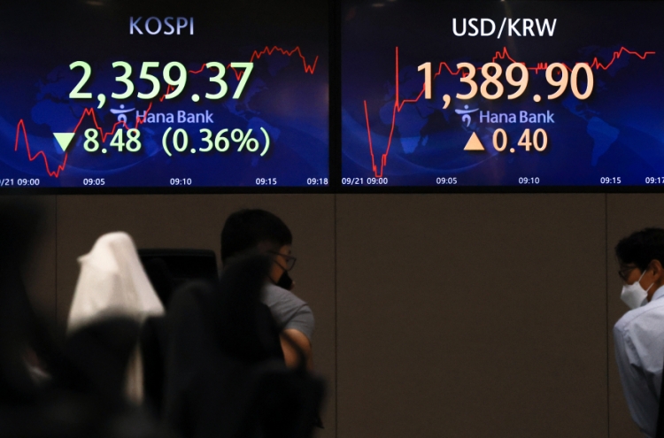 Seoul stocks open lower on fret over aggressive rate hikes by Fed