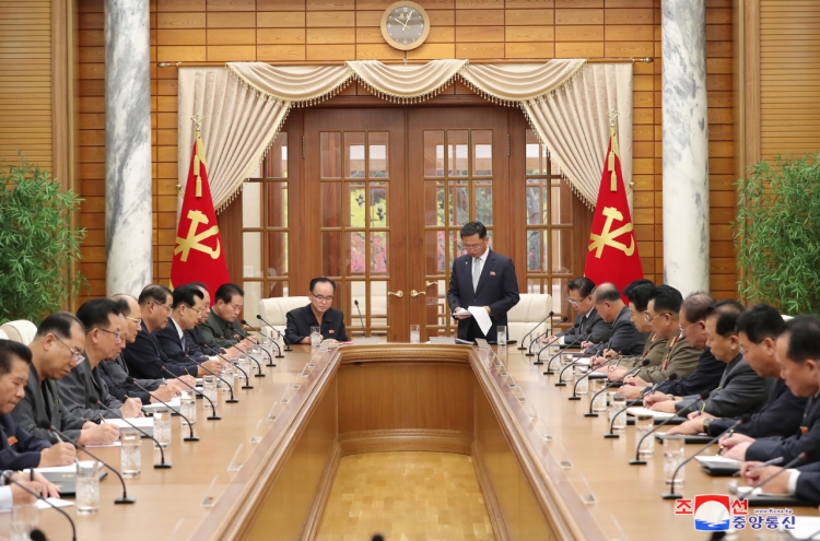 N. Korea holds politburo session on agriculture without leader Kim's attendance