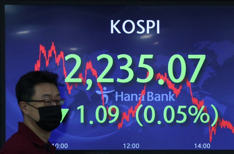 Seoul shares open almost flat amid eased Fed rate woes