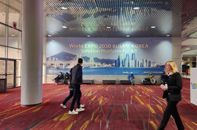 [Photo News] Promoting Busan's Expo bid at CES 2023