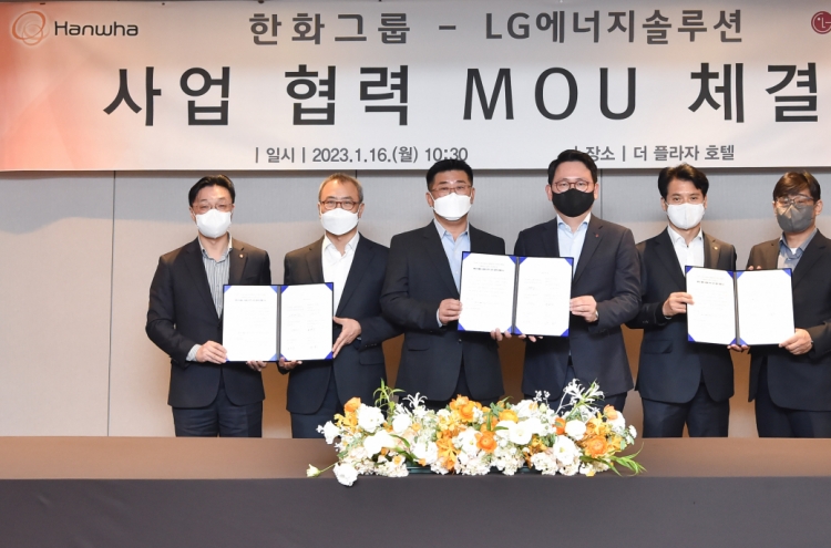 LG Energy Solution, Hanwha bolster ties on batteries