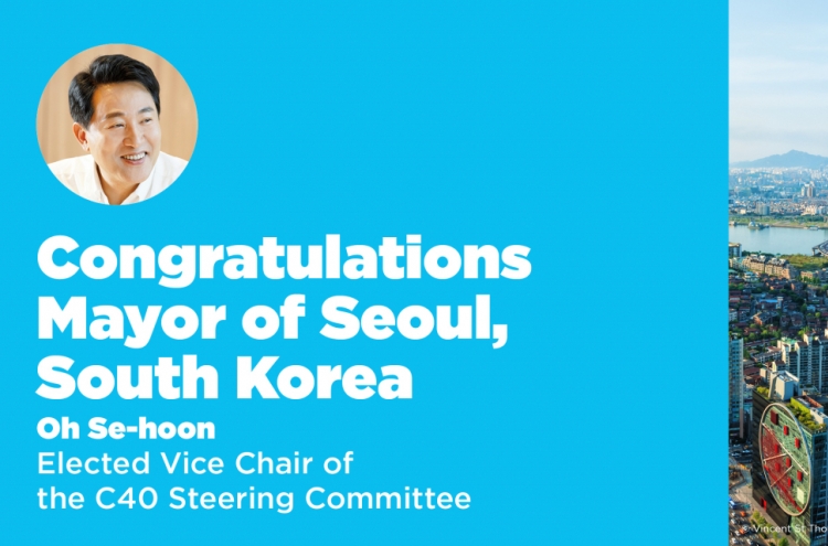 Seoul mayor elected to C40 Steering Committee