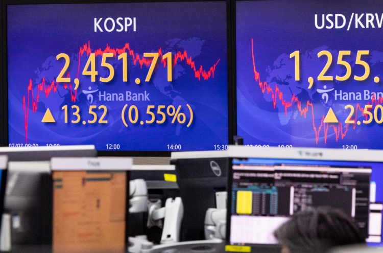 Seoul shares open higher on US gains amid rate woes