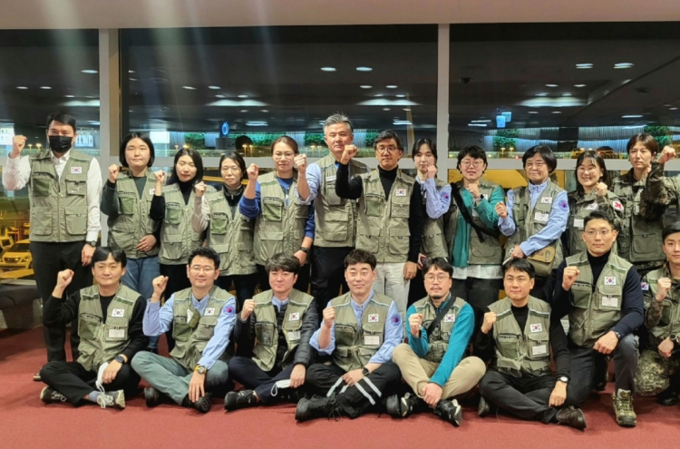 South Korea's 2nd relief team arrives in Turkey