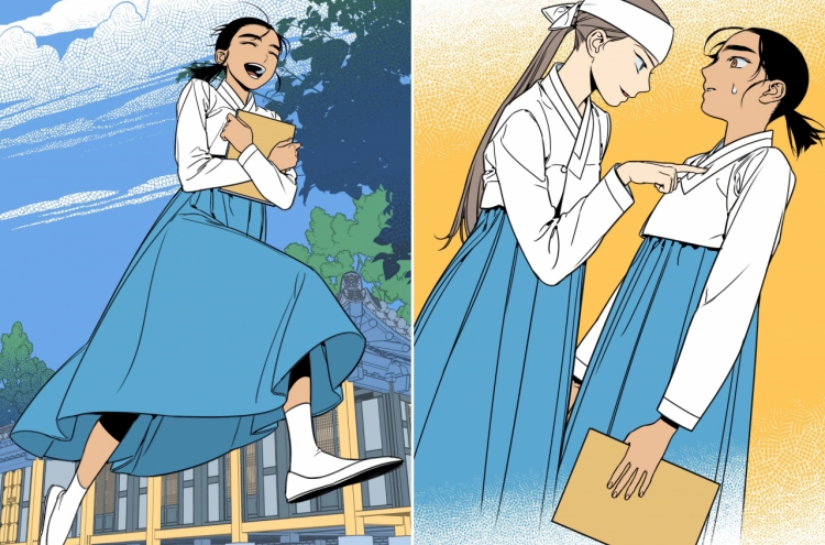 [Herald Interview] 'Jeong-nyeon' webtoon creators shed light on traditional all-women musical troupe