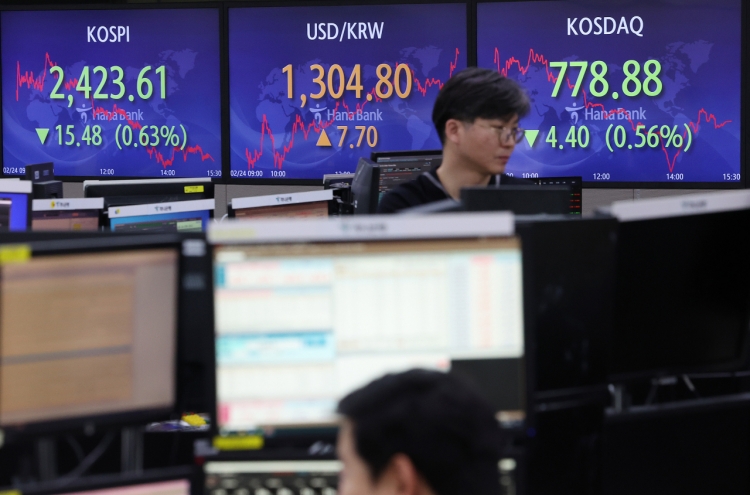Seoul shares fall on tech losses amid rate hike uncertainty