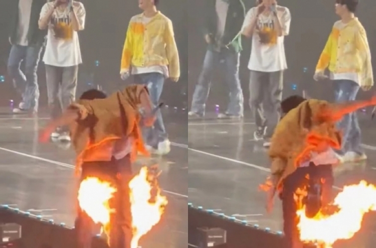 Treasure's Yoon Jae-hyuk sustains minor burns during Bangkok concert