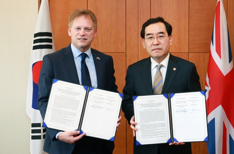 S. Korea, UK work together on nuclear power, clean energy