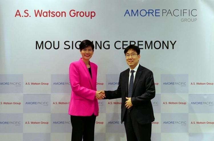 Amore Pacific Group signs MOU with retail giant A.S. Watson Group to expand global business