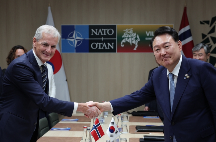 Yoon, Norway PM discuss cooperation in renewable energy, defense