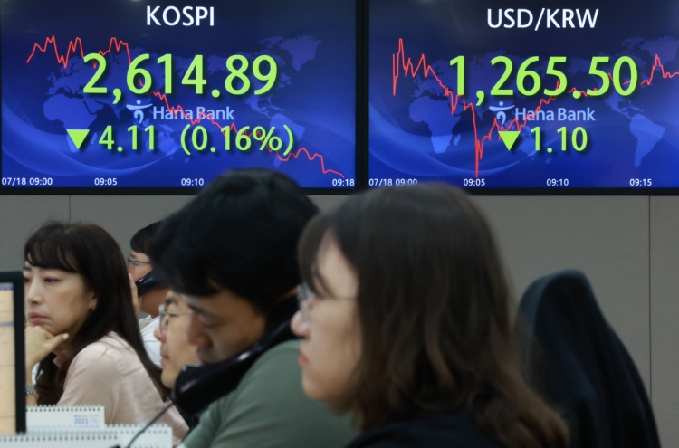 Seoul shares fall as rate hike concerns linger